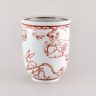 [母うさぎ] 湯呑み